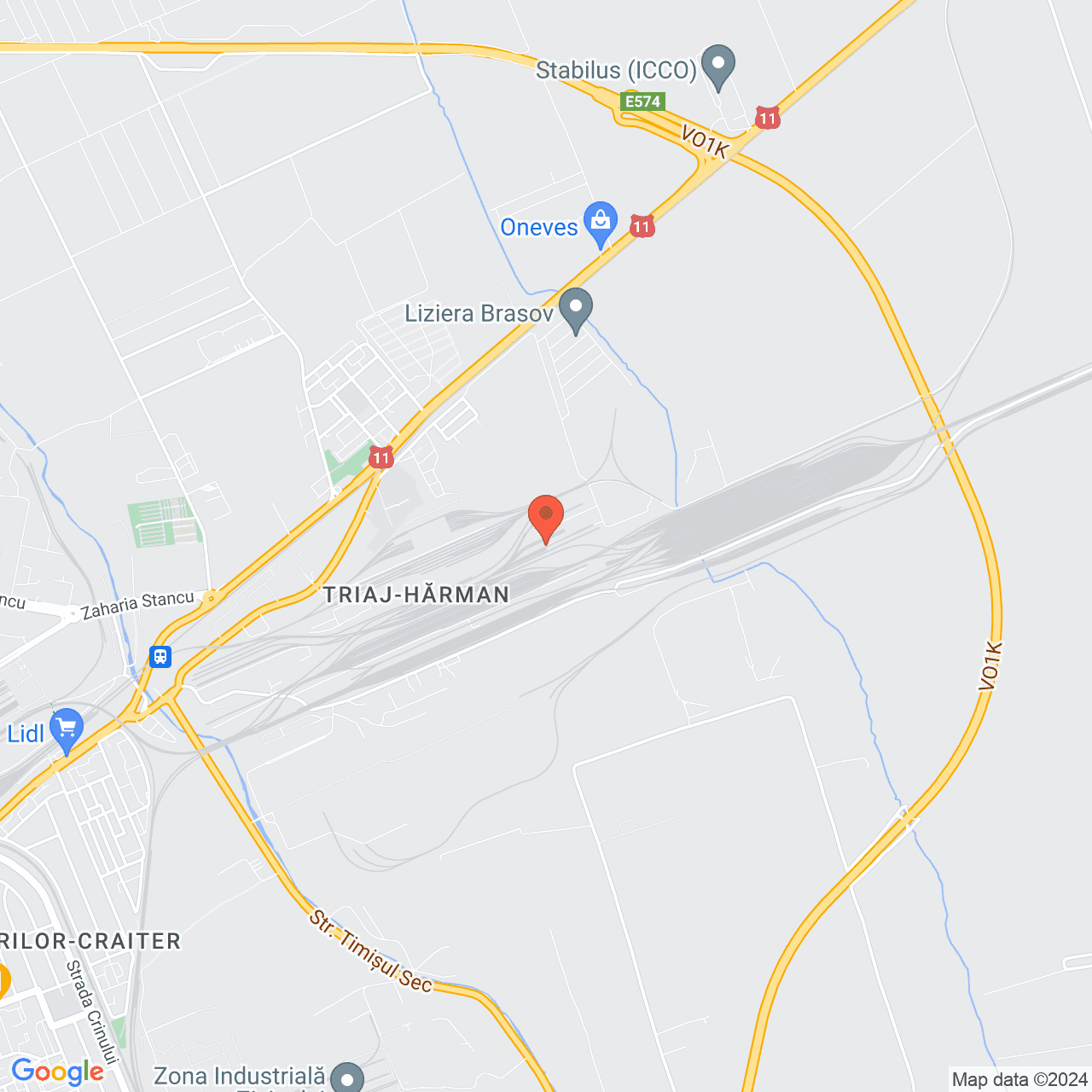 Poza harta streetview, zoom 14, adresa Brasov, strada Fundatura Harmanului nr.16A., , judetul