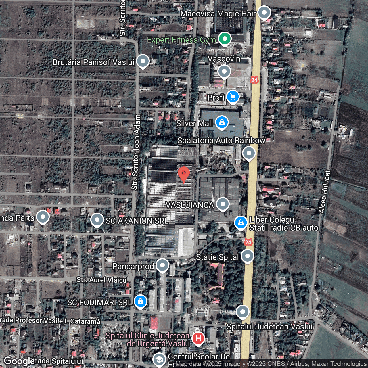 Poza harta hybrid, zoom 16, adresa Vaslui, str. Ștefan cel Mare, nr.273, , judetul