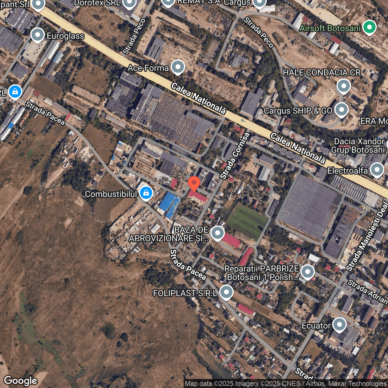 Poza harta hybrid, zoom 16, adresa Botosani, str. Cornisa nr.10, , judetul