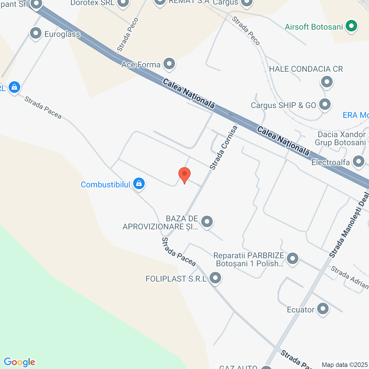 Poza harta streetview, zoom 16, adresa Botosani, str. Cornisa nr.10, , judetul