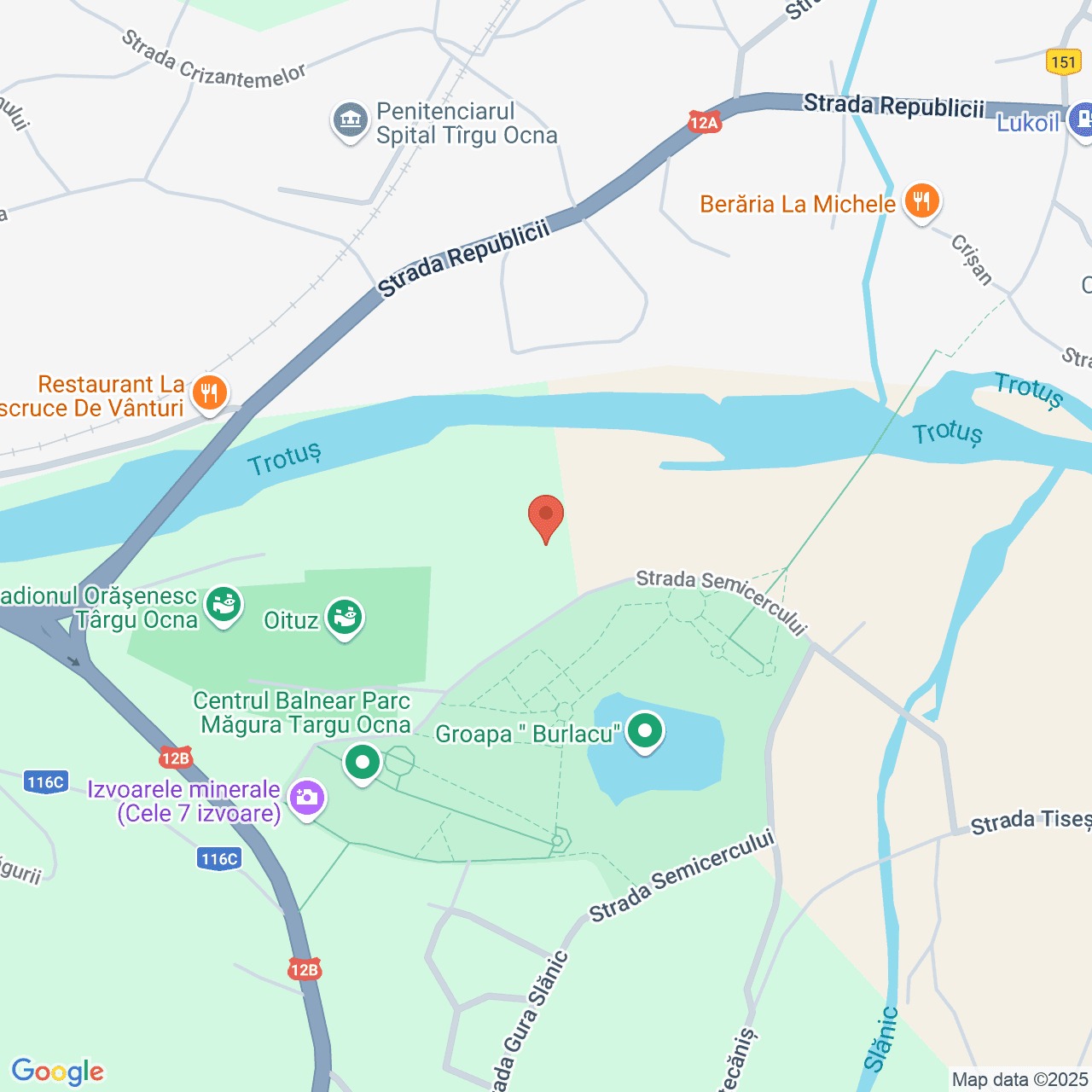 Poza harta streetview, zoom 16, adresa strada Semicercului, Târgu Ocna, , judetul