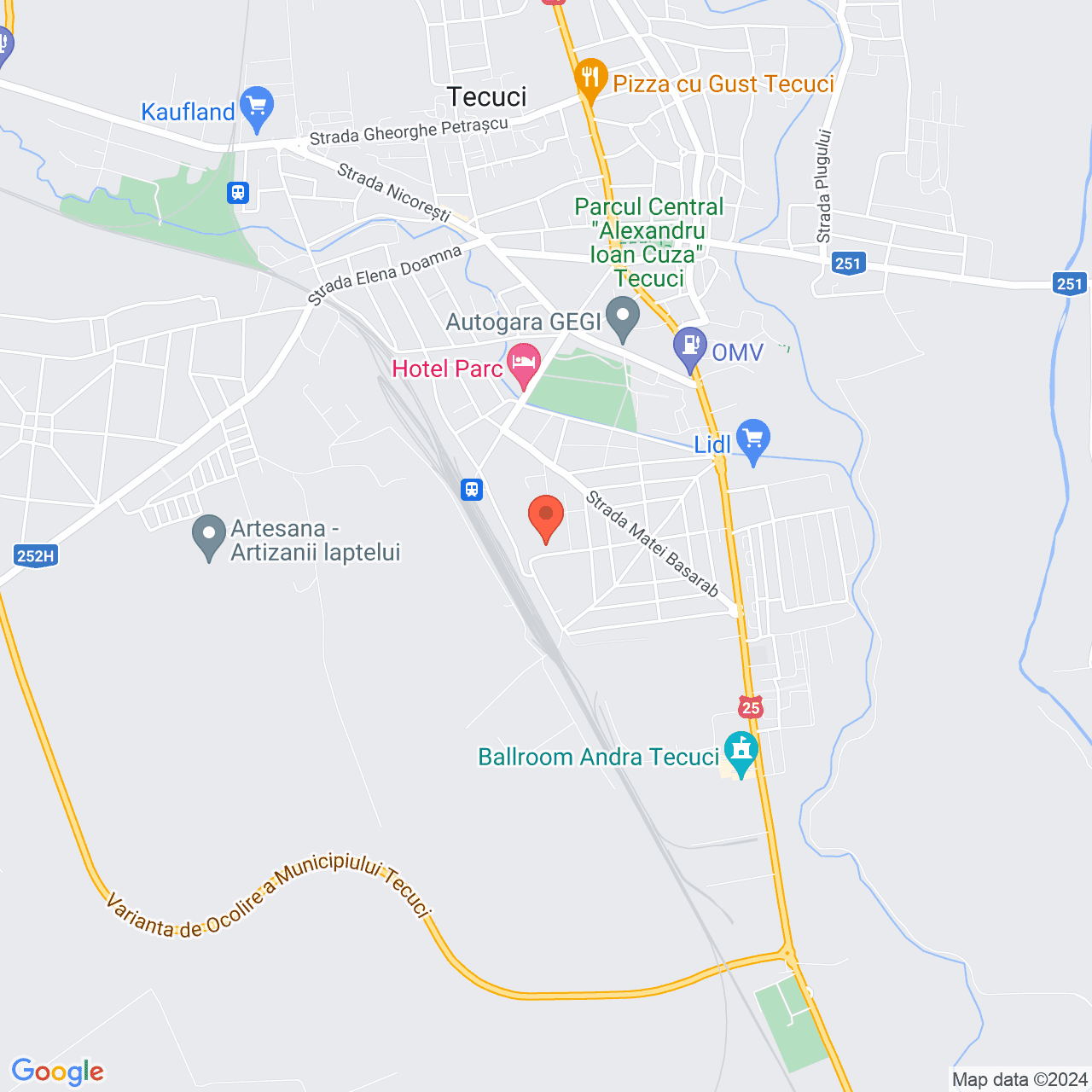 Poza harta streetview, zoom 14, adresa Tecuci, Str. Vasile Conta nr. 28, , judetul