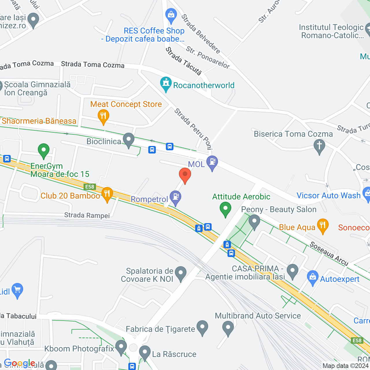 Poza harta streetview, zoom 16, adresa  Iasi Str. Niciman nr. 1, , judetul