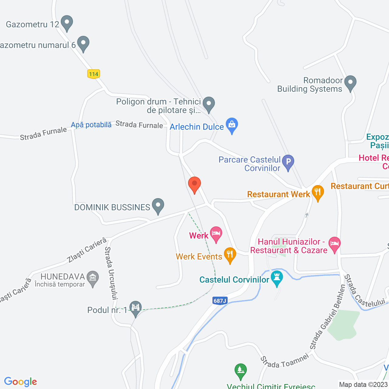 Poza harta streetview, zoom 16, adresa Urcușului 5 Hunedoara, , judetul