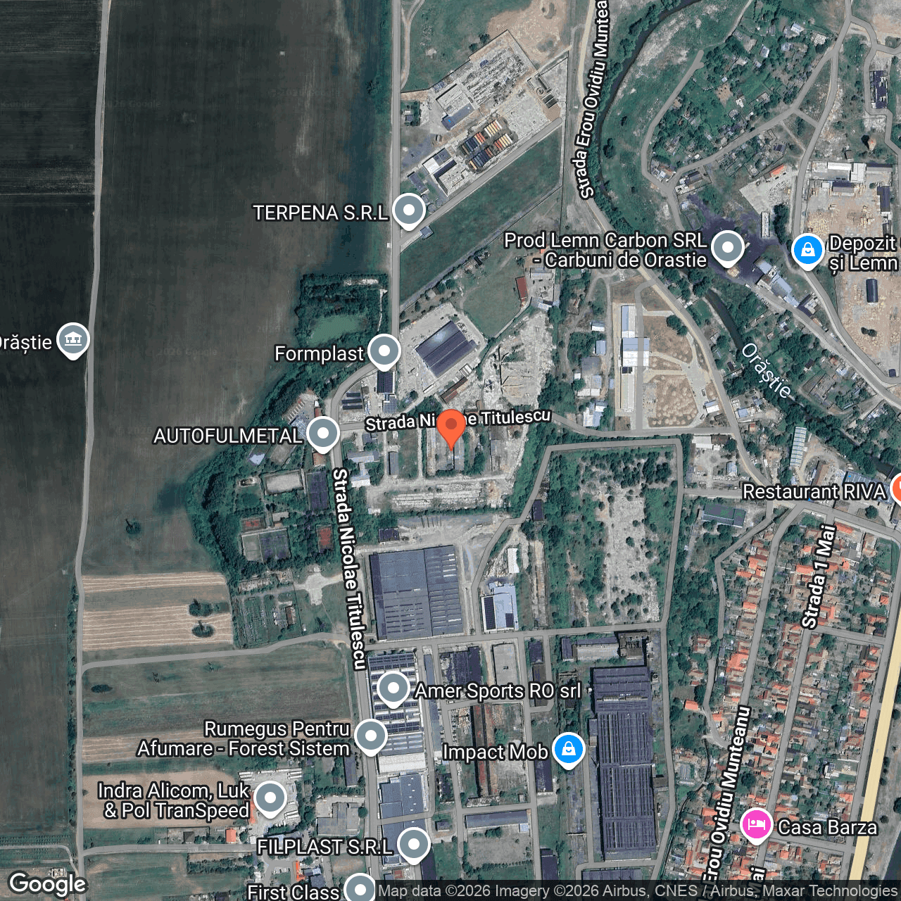 Poza harta hybrid, zoom 16, adresa Orastie, str. Nicolae Titulescu, nr. 60A, , judetul