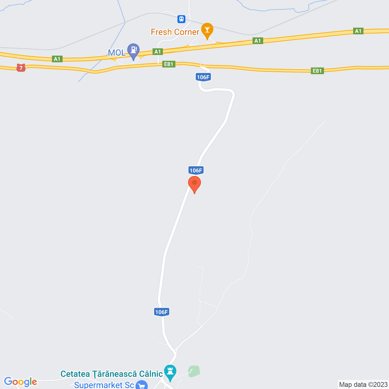 Poza harta streetview, zoom 14, adresa Calnic Alba, , judetul