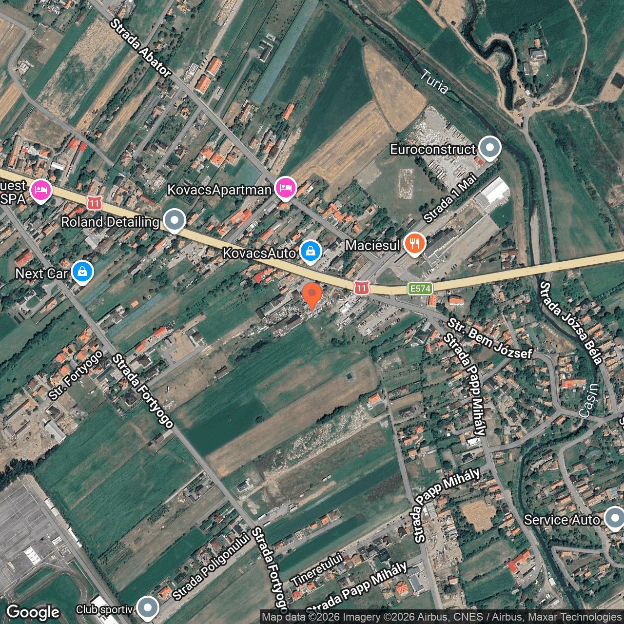 Poza harta hybrid, zoom 16, adresa Targul Secuiesc Covasna, , judetul