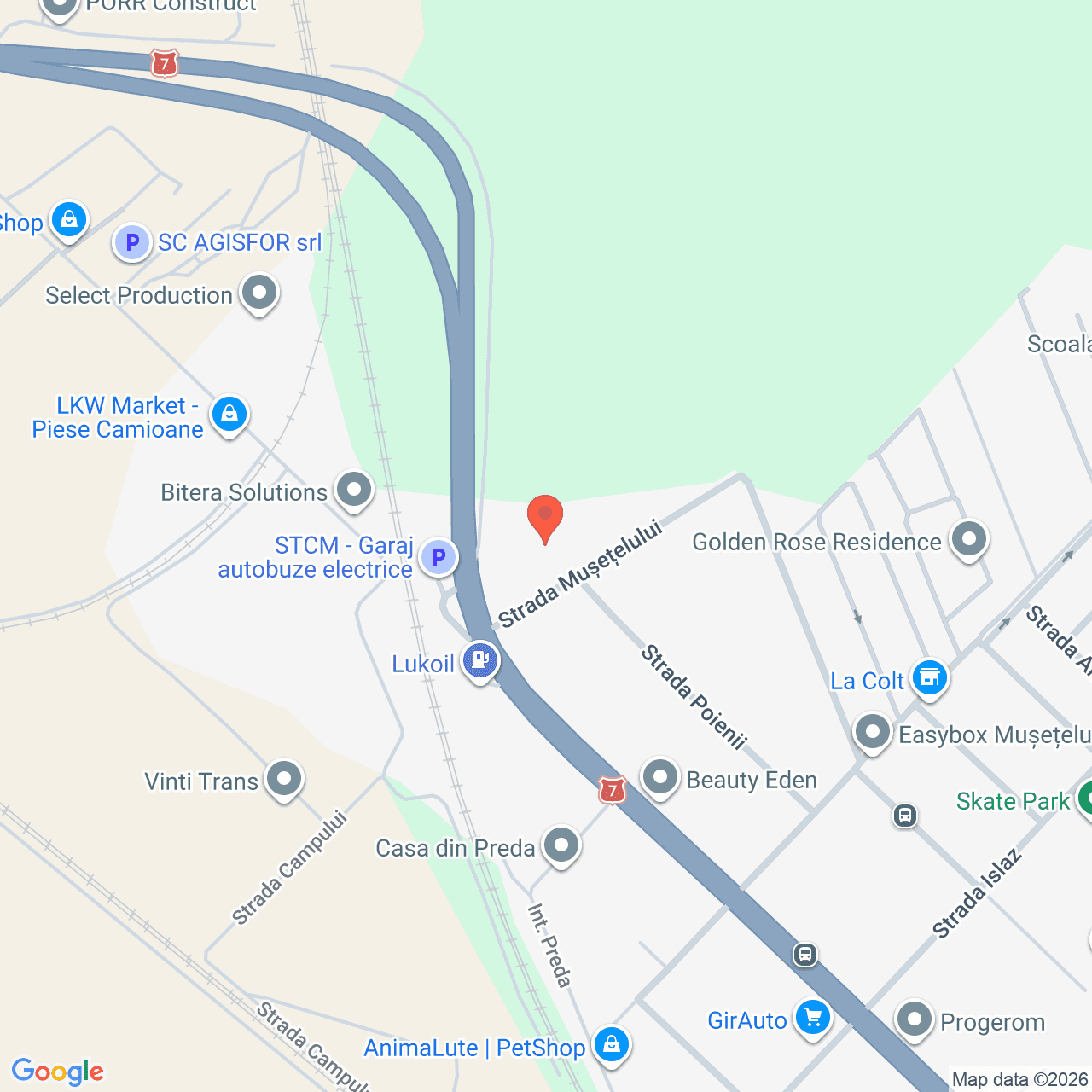 Poza harta streetview, zoom 16, adresa Mogosoaia, Strada Musetelului, nr. 34, , judetul