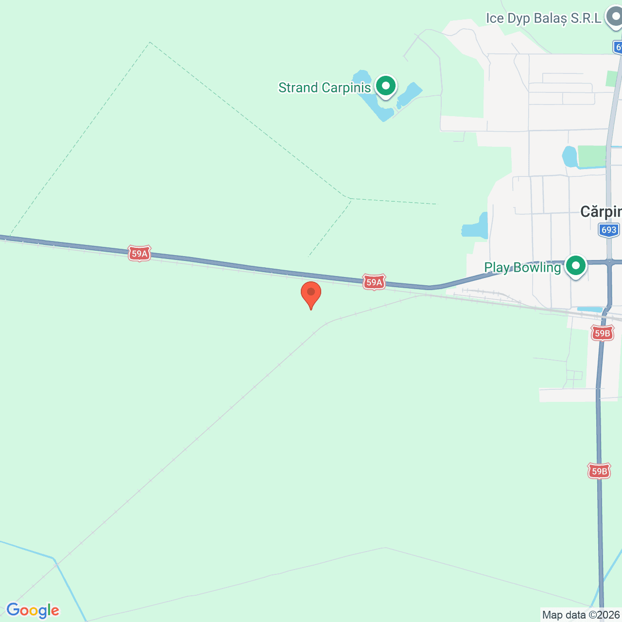 Poza harta streetview, zoom 14, adresa Checea Timis, , judetul