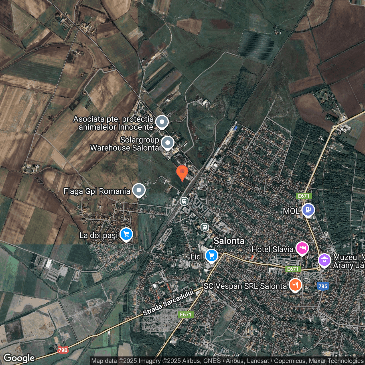 Poza harta hybrid, zoom 14, adresa Salonta, str. Ghestului nr. 1/B, jud Bihor, , judetul