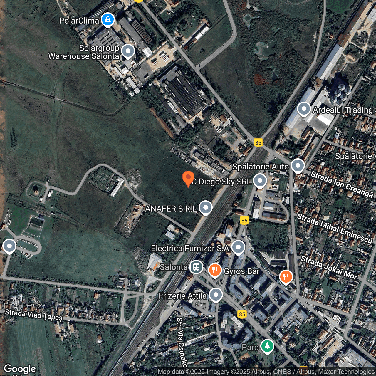 Poza harta hybrid, zoom 16, adresa Salonta, str. Ghestului nr. 1/B, jud Bihor, , judetul