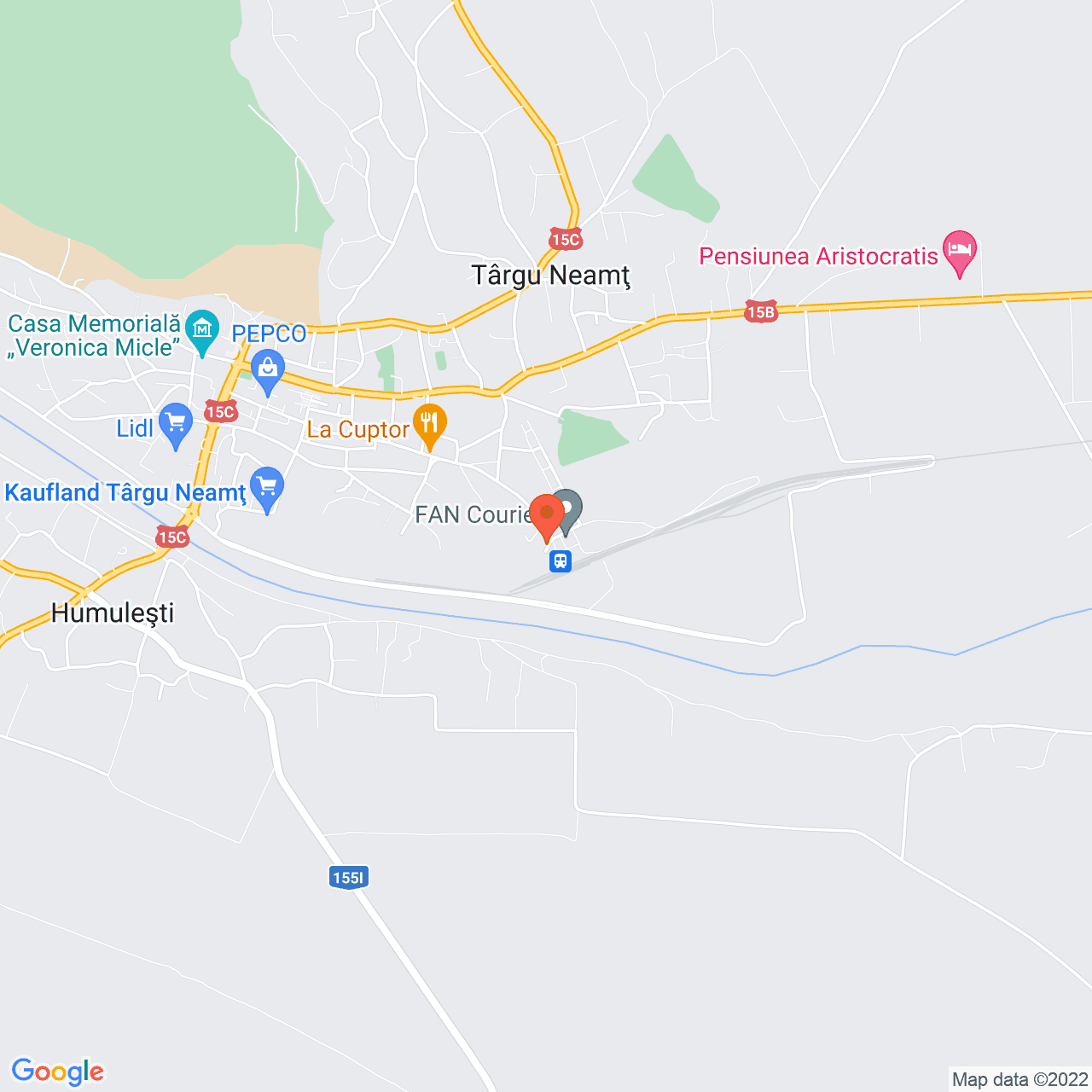 Poza harta streetview, zoom 14, adresa Cuza Vodă, Targu Neamt, judetul Neamt