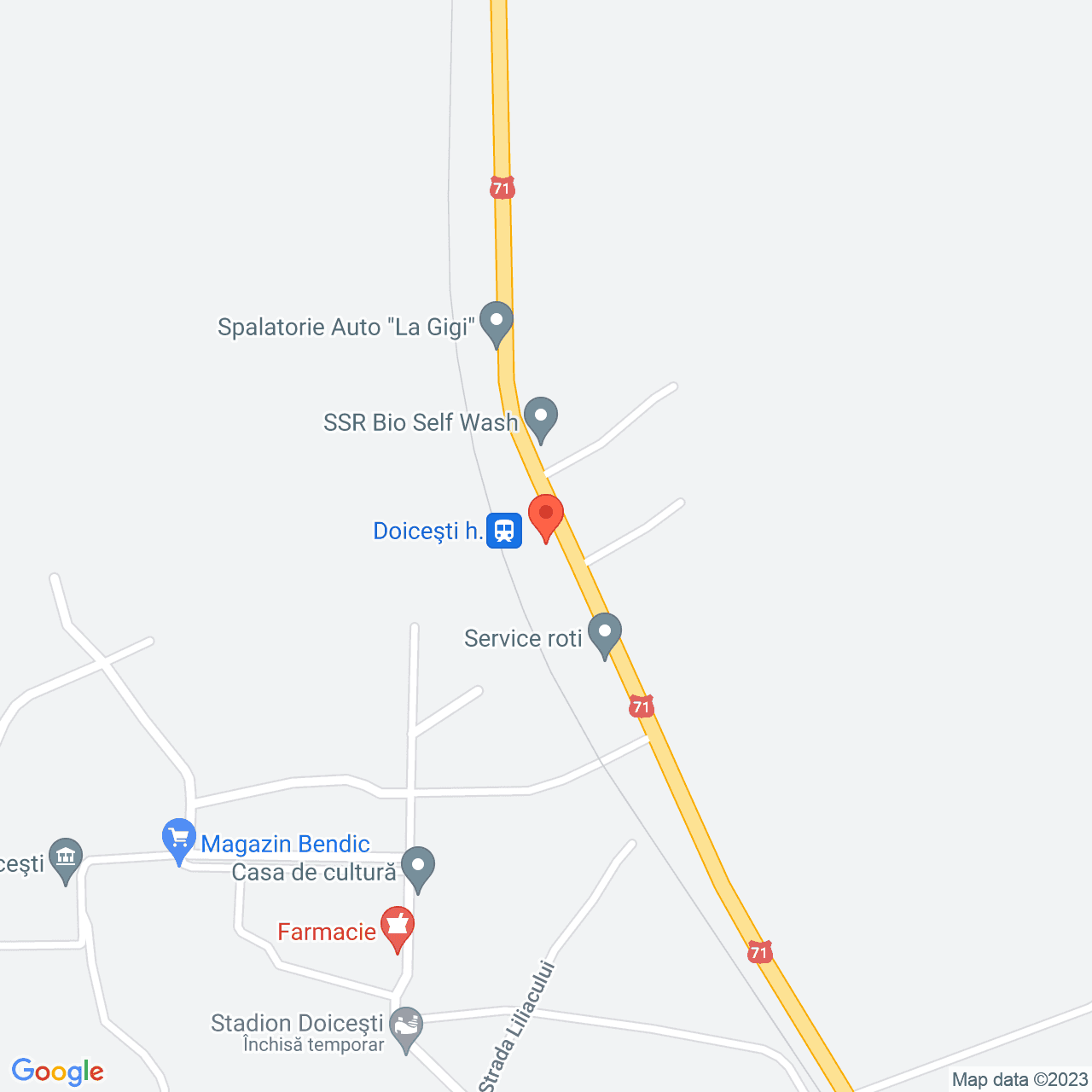 Poza harta streetview, zoom 16, adresa Doicesti, , judetul