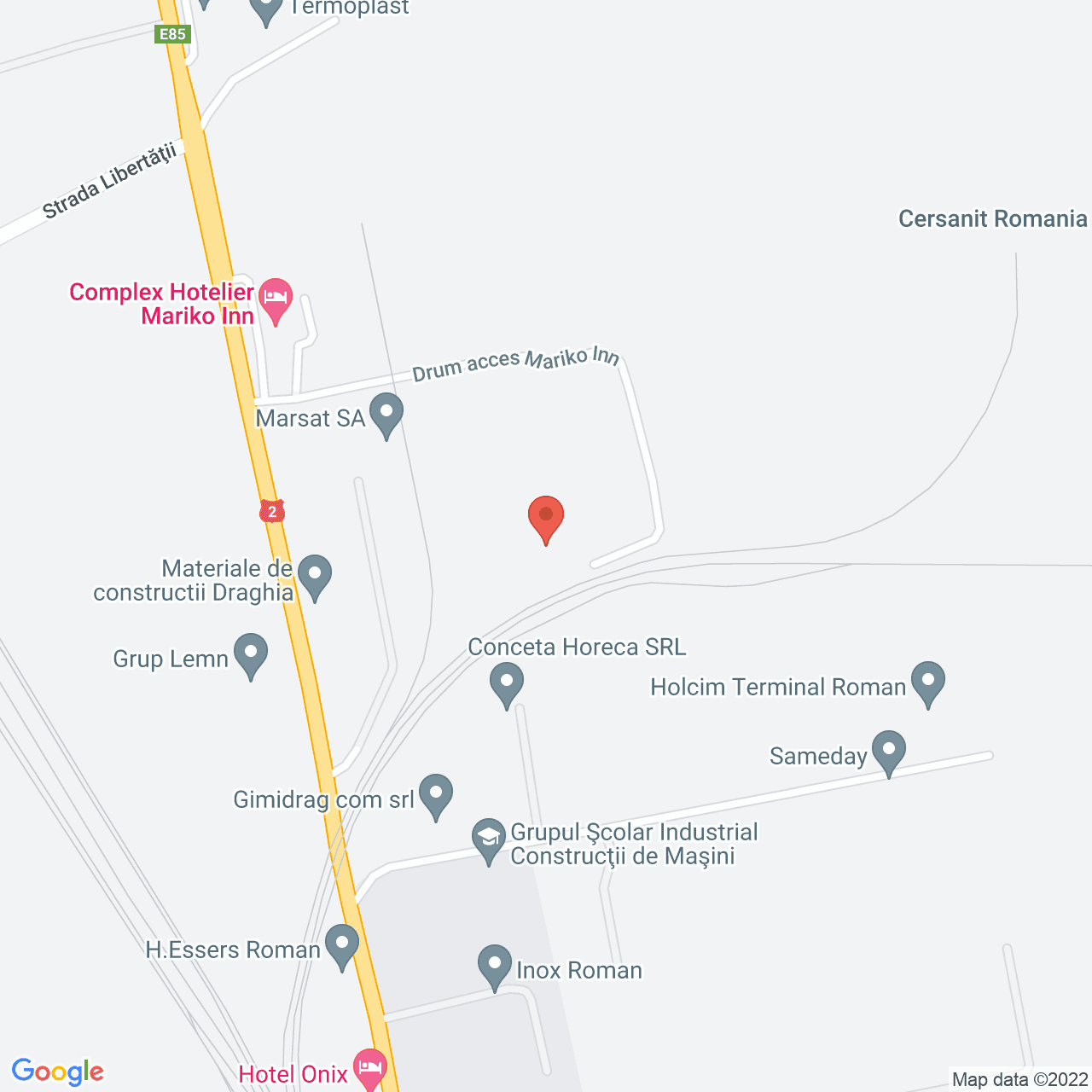 Poza harta streetview, zoom 16, adresa Roman, judetul Neamt