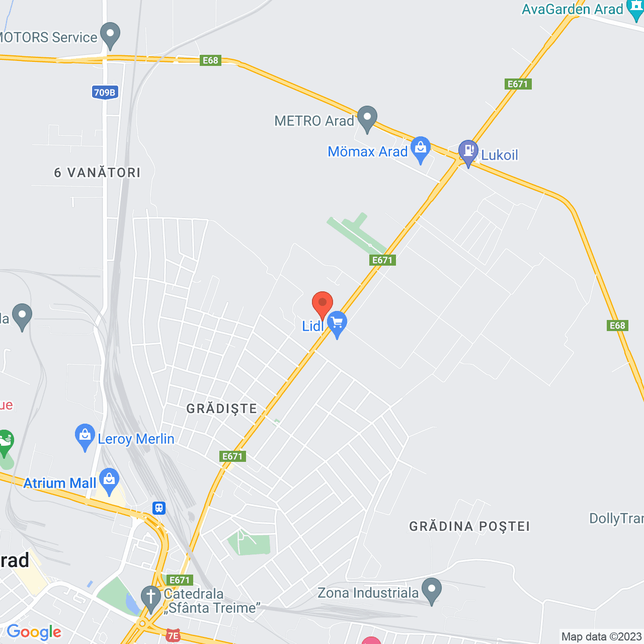 Poza harta streetview, zoom 14, adresa Arad, Str. Petru Rares, nr. 129, , judetul