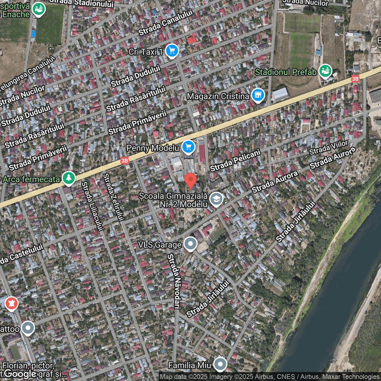 Poza harta hybrid, zoom 16, adresa Modelu, str. Salcamilor nr.2, , judetul