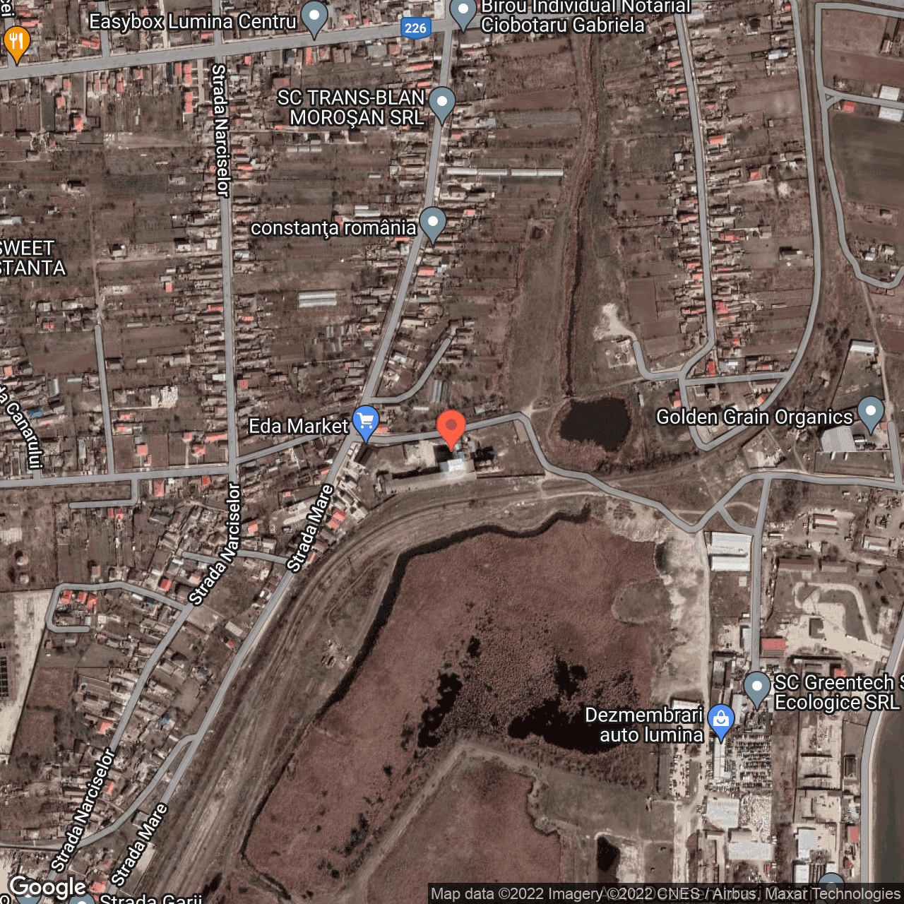 Poza harta hybrid, zoom 16, adresa Lumina, judetul Constanta