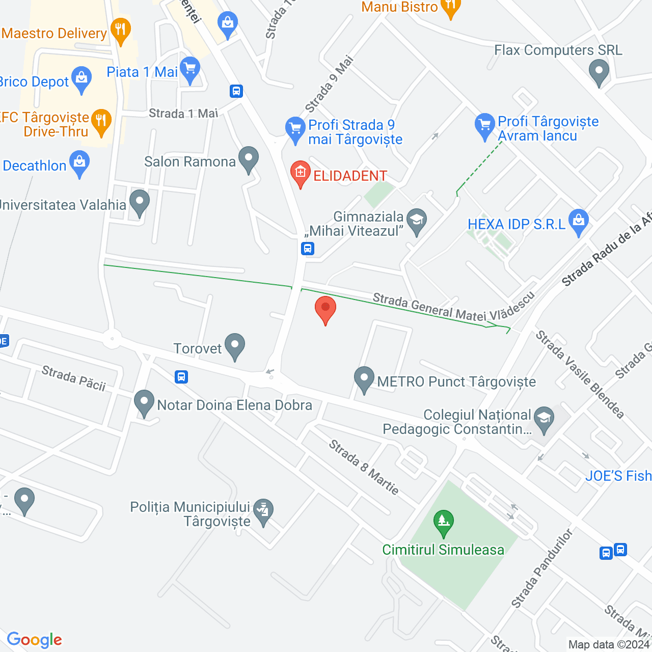 Poza harta streetview, zoom 16, adresa Targoviste Bulevardul Independentei, , judetul