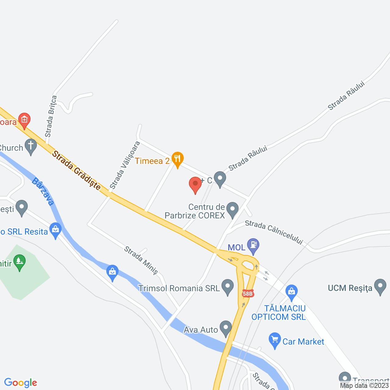 Poza harta streetview, zoom 16, adresa Strada Raului Calnic, , judetul