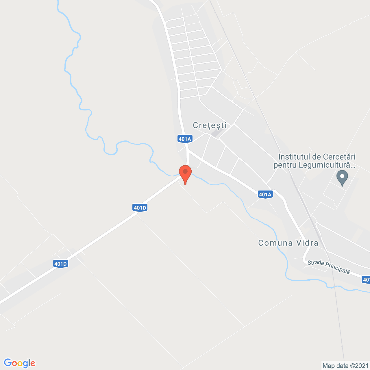 Poza harta streetview, zoom 14, adresa Cretesti, Vidra, judetul Bucuresti Ilfov