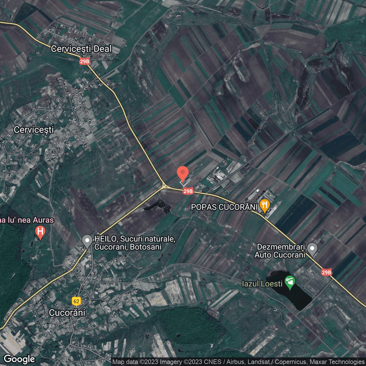 Poza harta hybrid, zoom 14, adresa Cucorani, , judetul