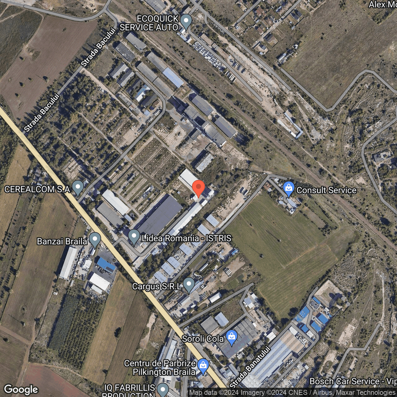 Poza harta hybrid, zoom 16, adresa Braila spre Baldovinesti, pe DN2B, , judetul