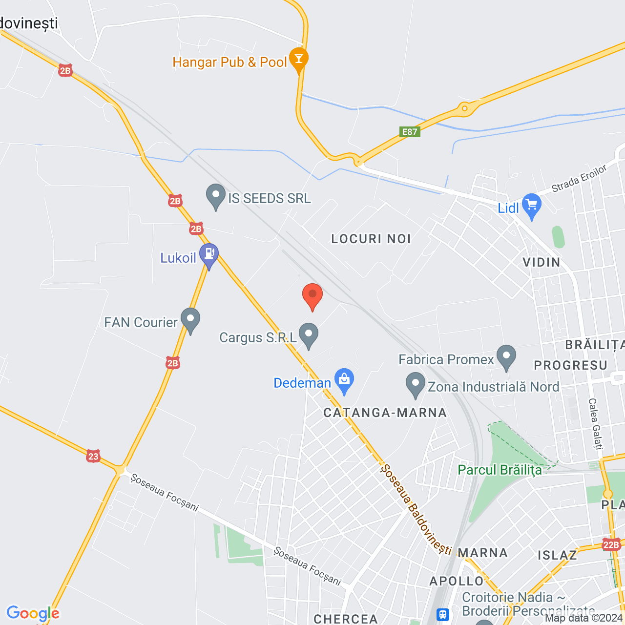 Poza harta streetview, zoom 14, adresa Braila spre Baldovinesti, pe DN2B, , judetul