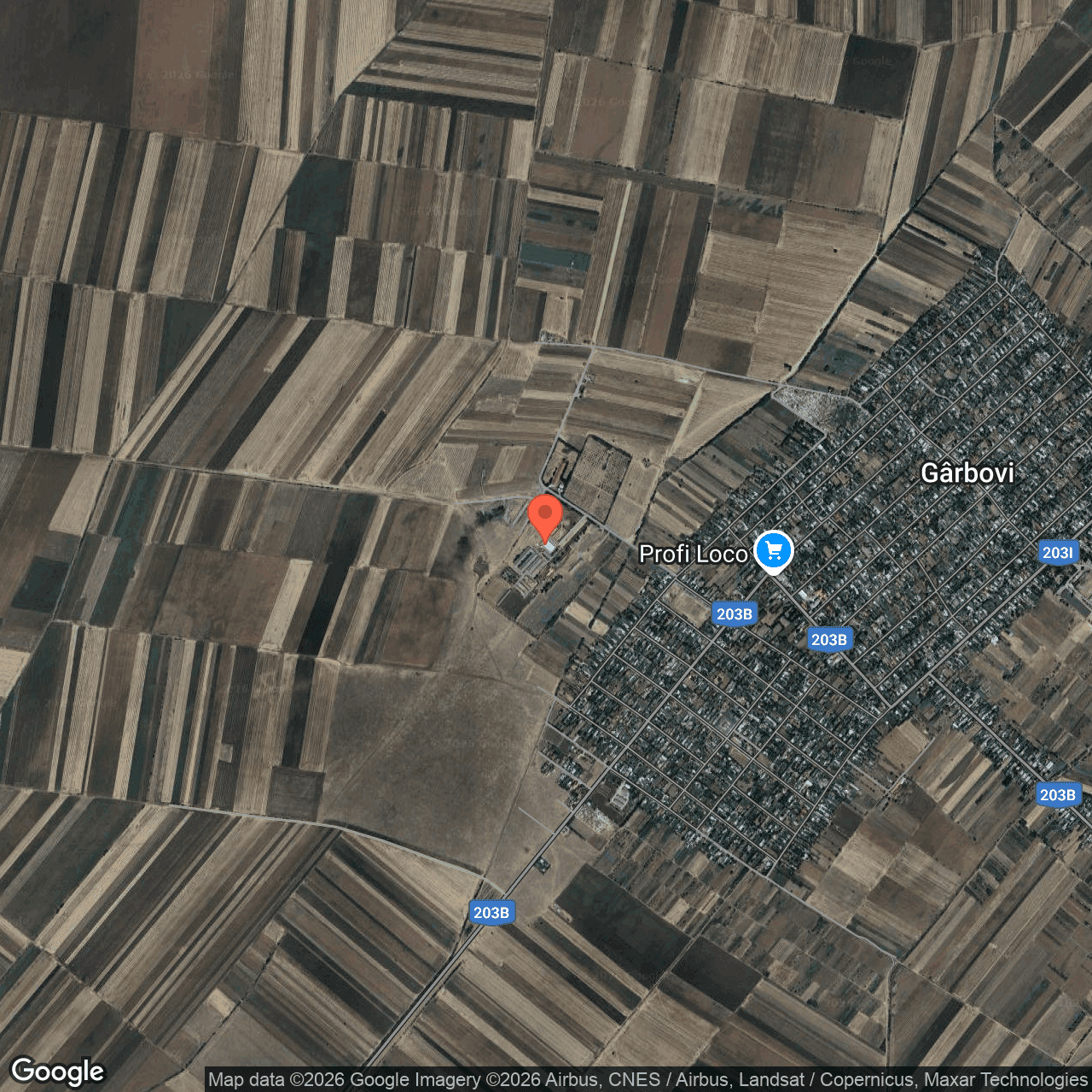 Poza harta hybrid, zoom 14, adresa Garbovi Ialomita, , judetul