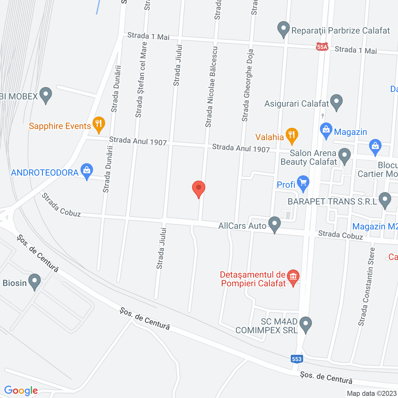 Poza harta streetview, zoom 16, adresa Calafat, str. Nicolae Balcescu, bl.D6, , judetul