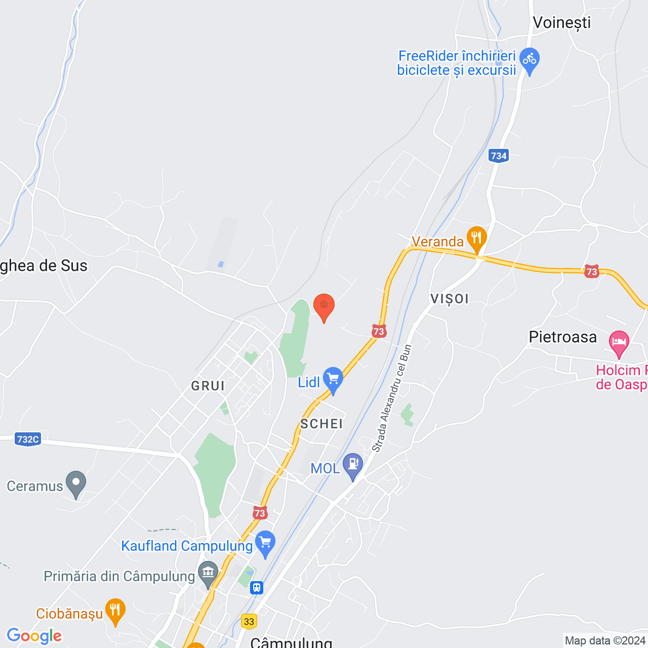 Poza harta streetview, zoom 14, adresa Campulung Arges, , judetul