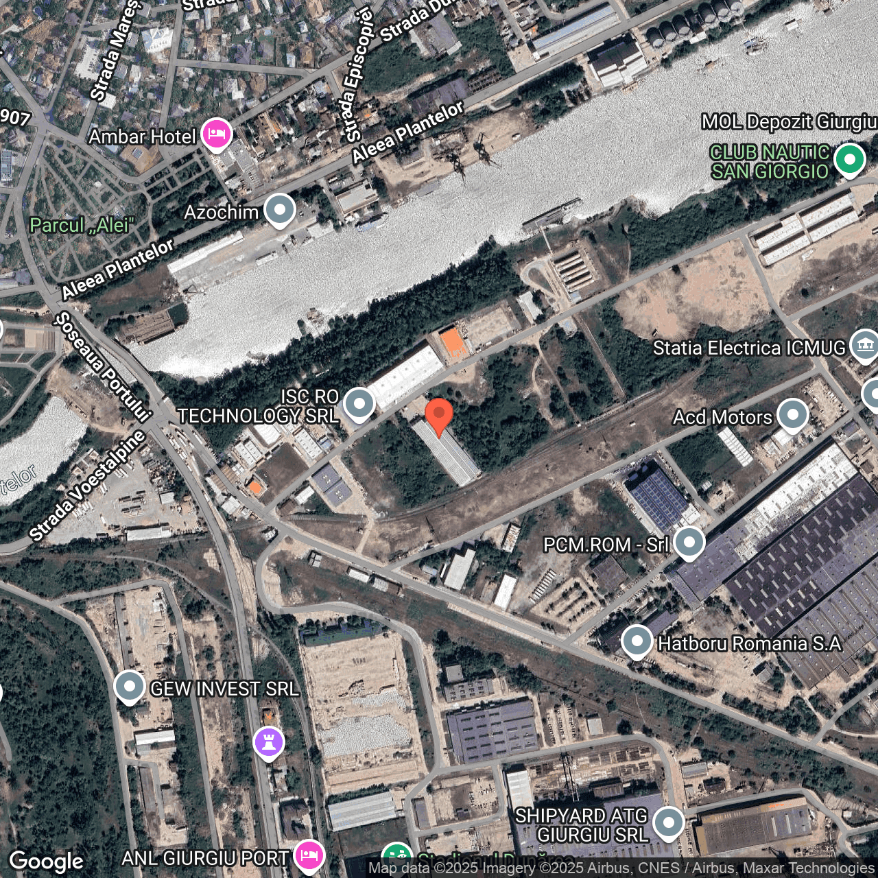 Poza harta hybrid, zoom 16, adresa Zona Libera Giurgiu, , judetul
