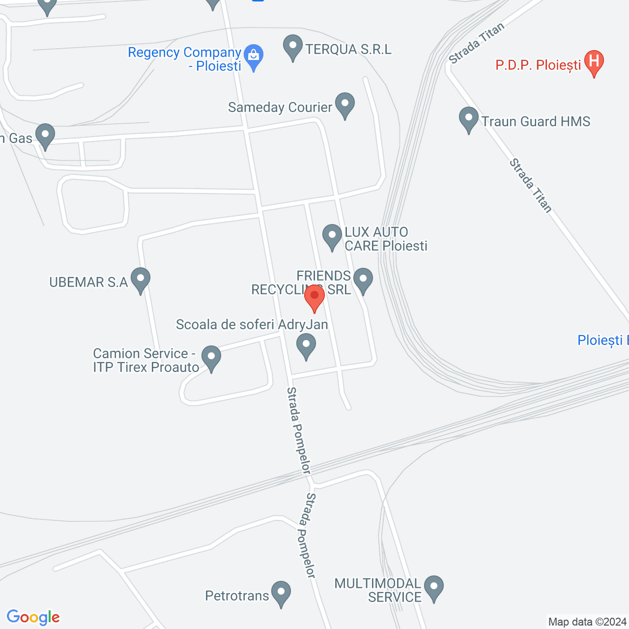 Poza harta streetview, zoom 16, adresa Ploiești, str. Pompelor nr. 3, , judetul