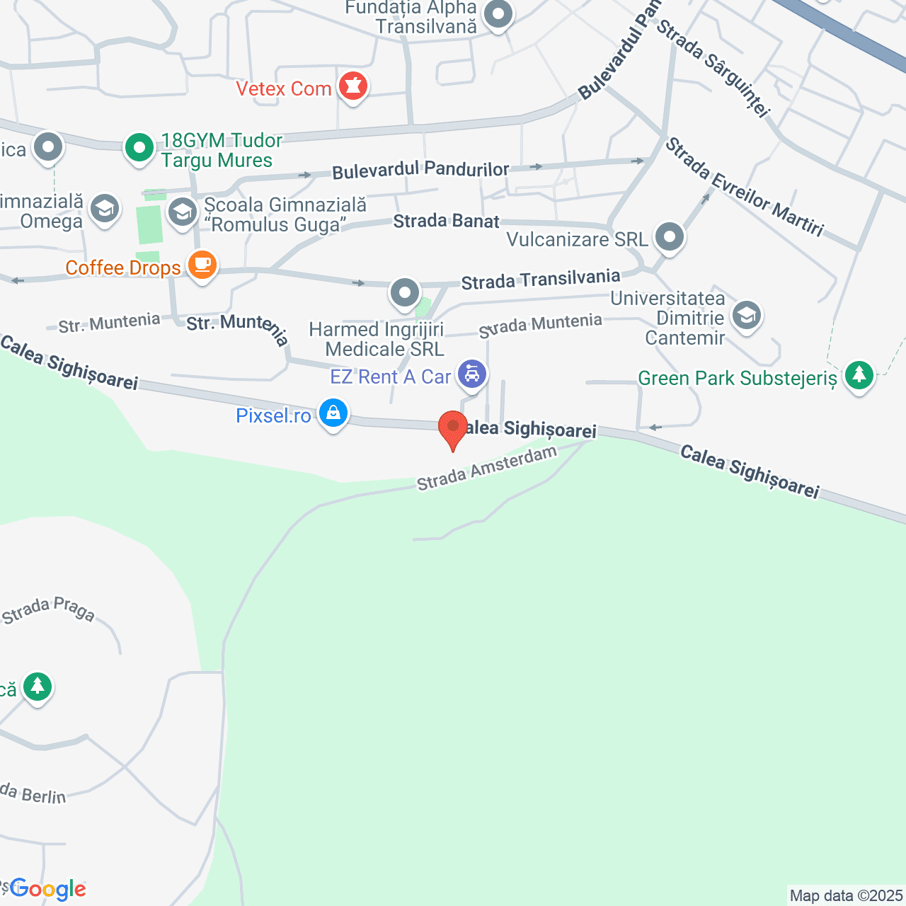 Poza harta streetview, zoom 16, adresa Târgu Mureș, Calea Sighișoarei, nr. 84, , judetul