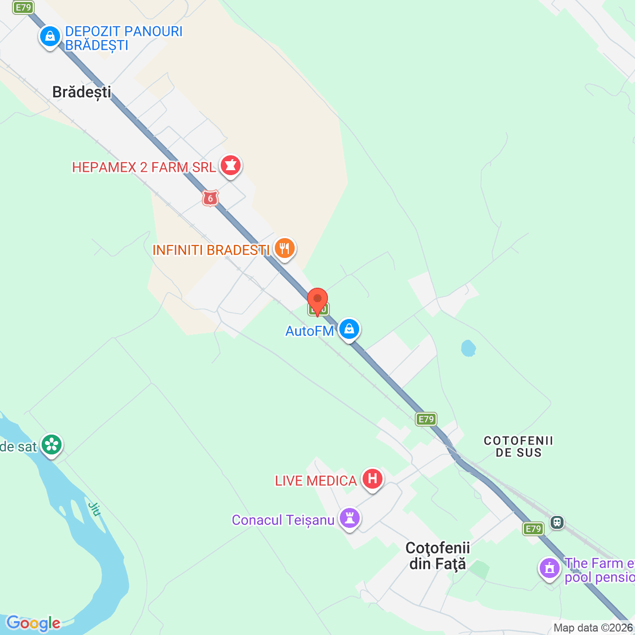 Poza harta streetview, zoom 14, adresa Dolj, Bradesti, Str. Dr. Bradisteanu Nr. 200, , judetul