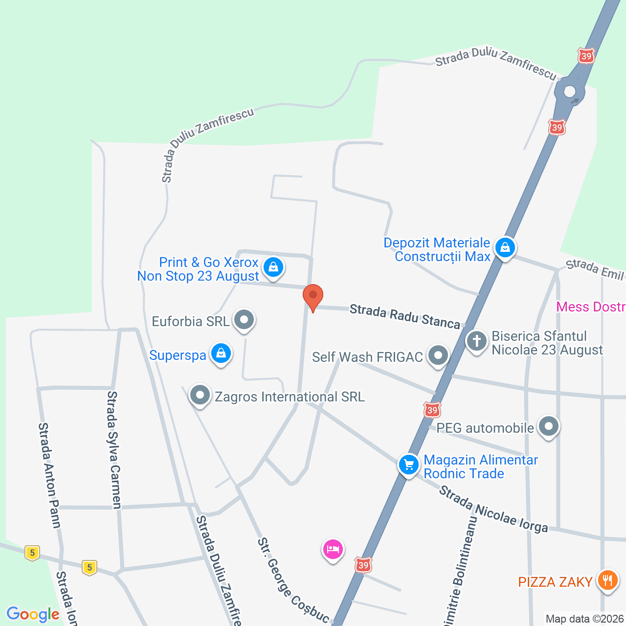 Poza harta streetview, zoom 16, adresa Str. Dan Deșliu, Nr. 4 23 August, , judetul