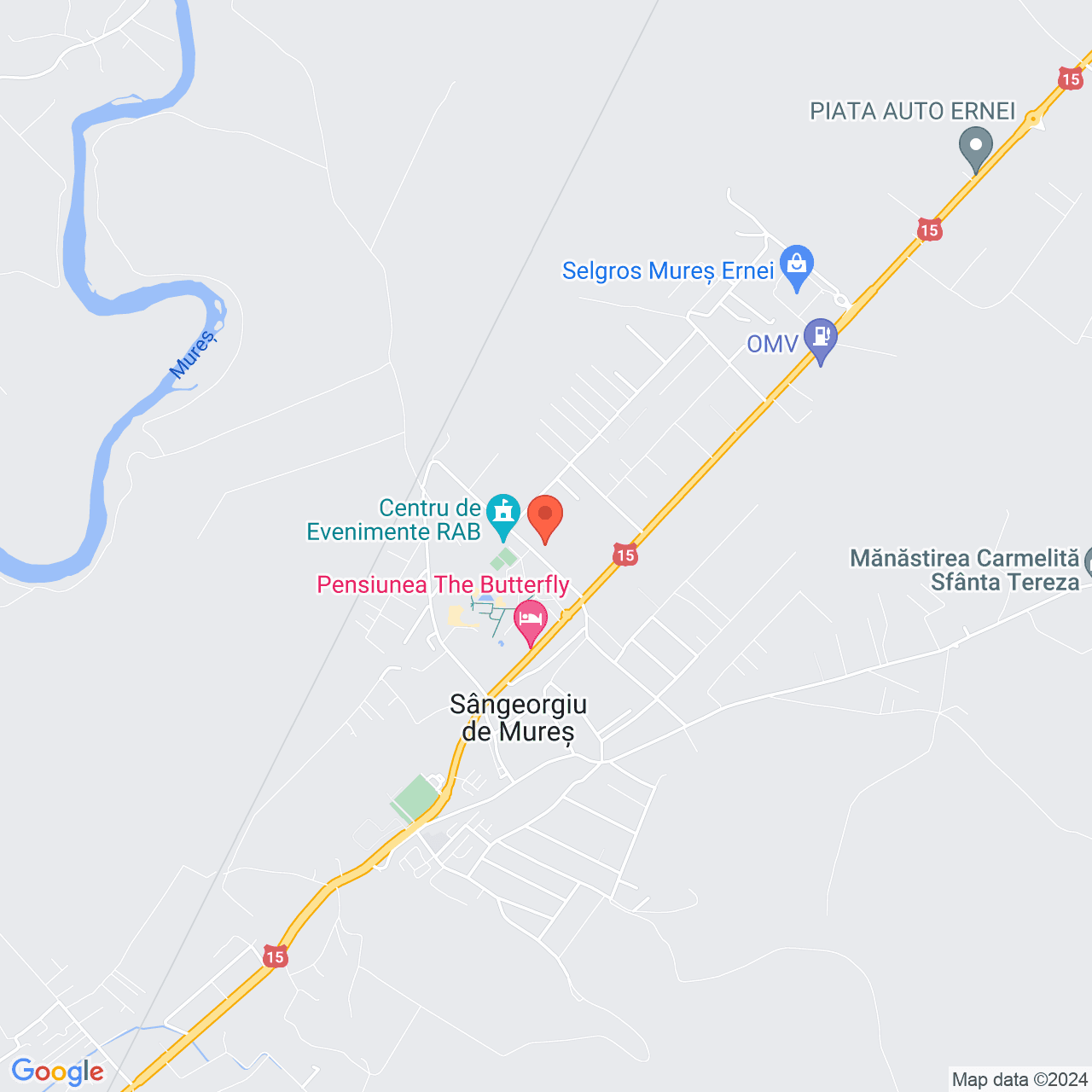 Poza harta streetview, zoom 14, adresa Sângeorgiu de Mureș, , judetul
