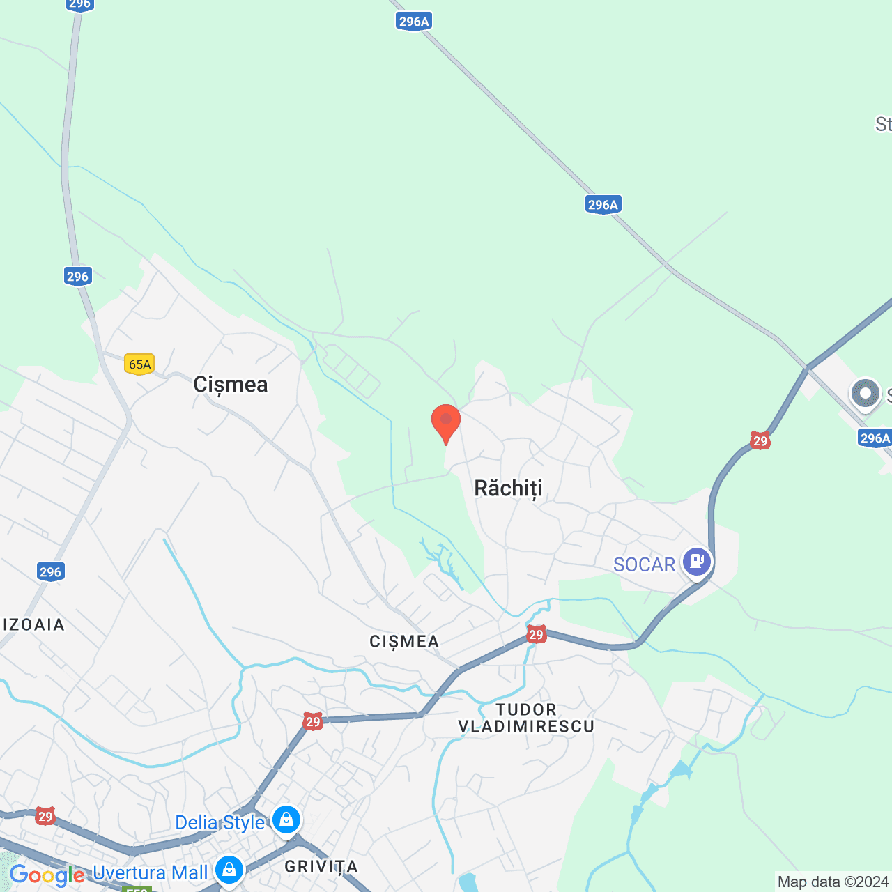 Poza harta streetview, zoom 14, adresa Răchiți județul Botoșani, , judetul