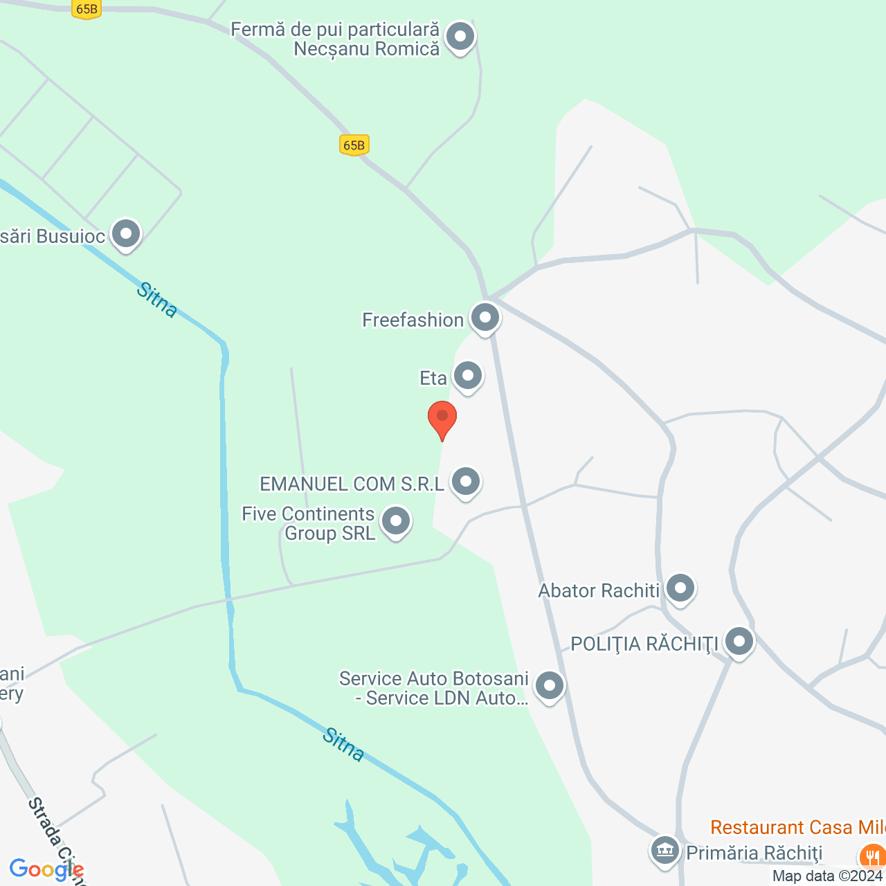 Poza harta streetview, zoom 16, adresa Răchiți județul Botoșani, , judetul