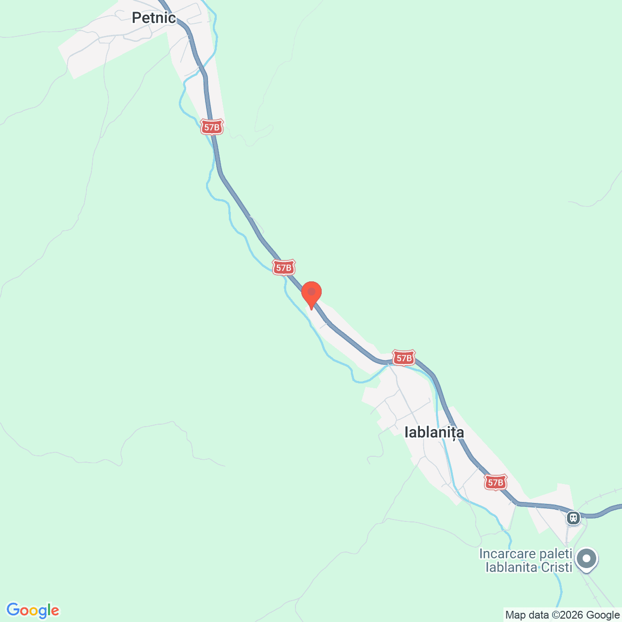 Poza harta streetview, zoom 14, adresa Iablanita, judetul Caras-Severin, , judetul
