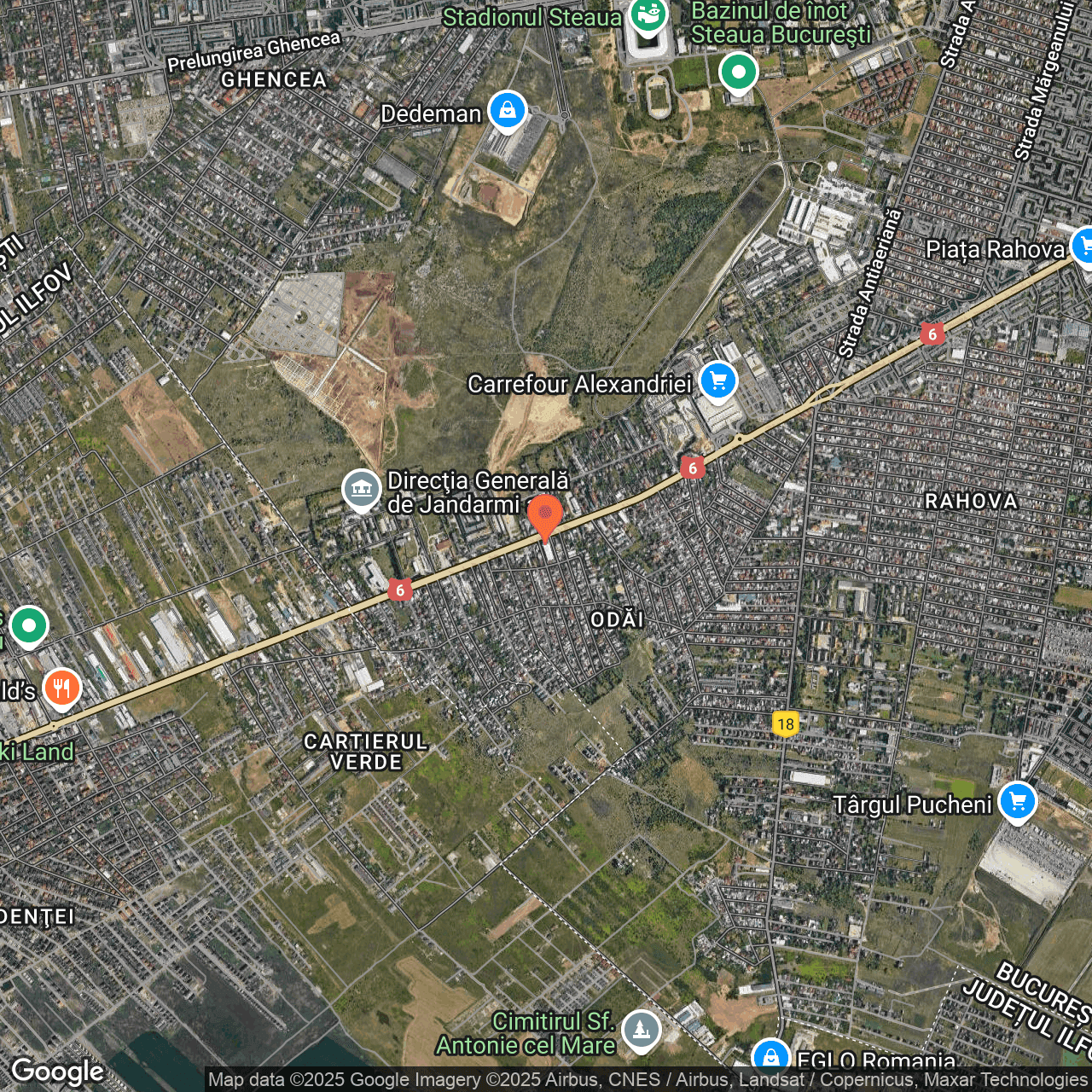 Poza harta hybrid, zoom 14, adresa Sos. Alexandriei, nr. 199 D, Sector 5, Bucuresti, , judetul