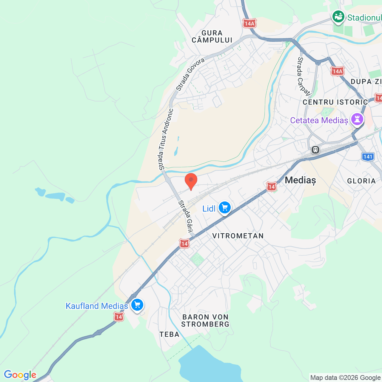 Poza harta streetview, zoom 14, adresa Mediaș, strada Vămii judet Sibiu, , judetul