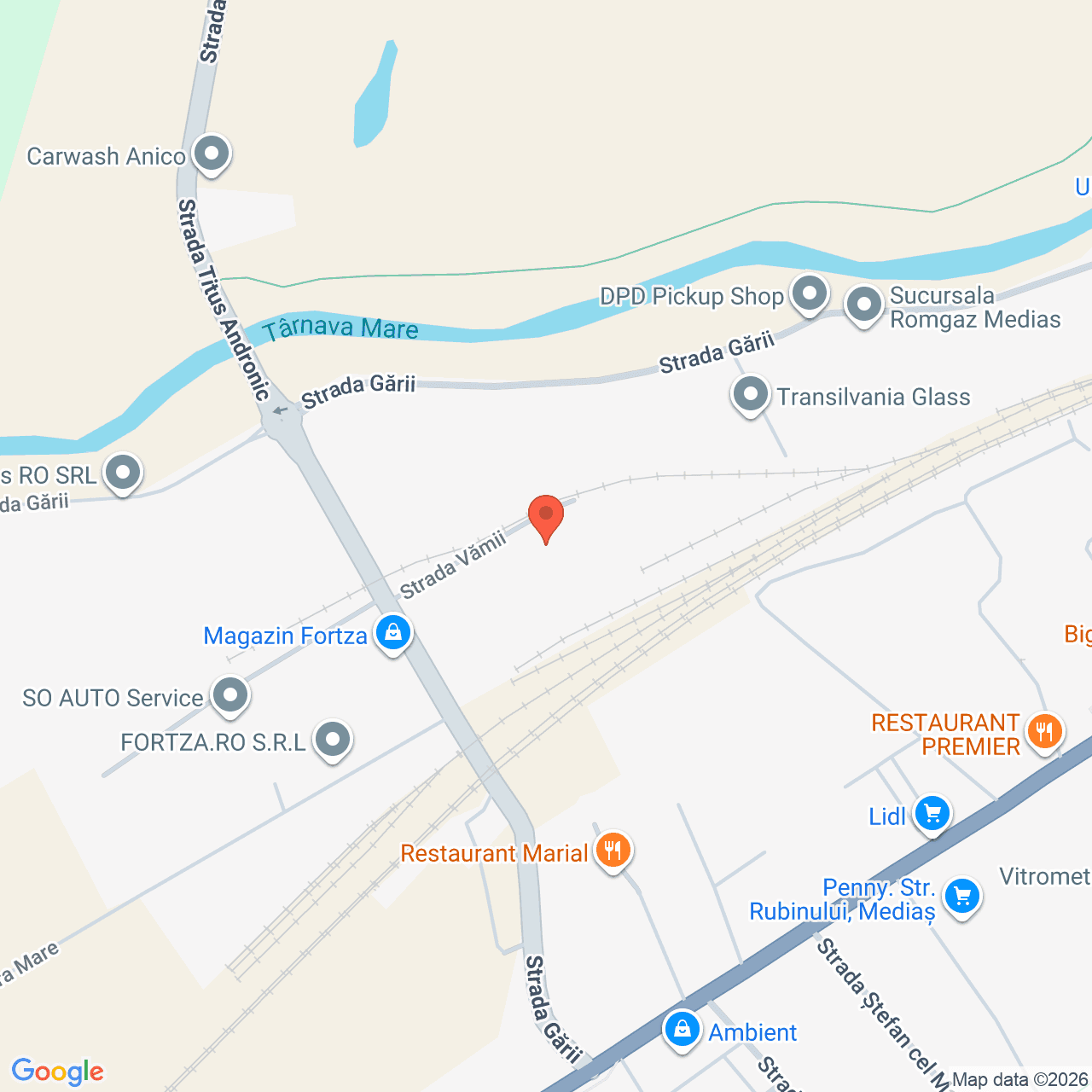 Poza harta streetview, zoom 16, adresa Mediaș, strada Vămii judet Sibiu, , judetul