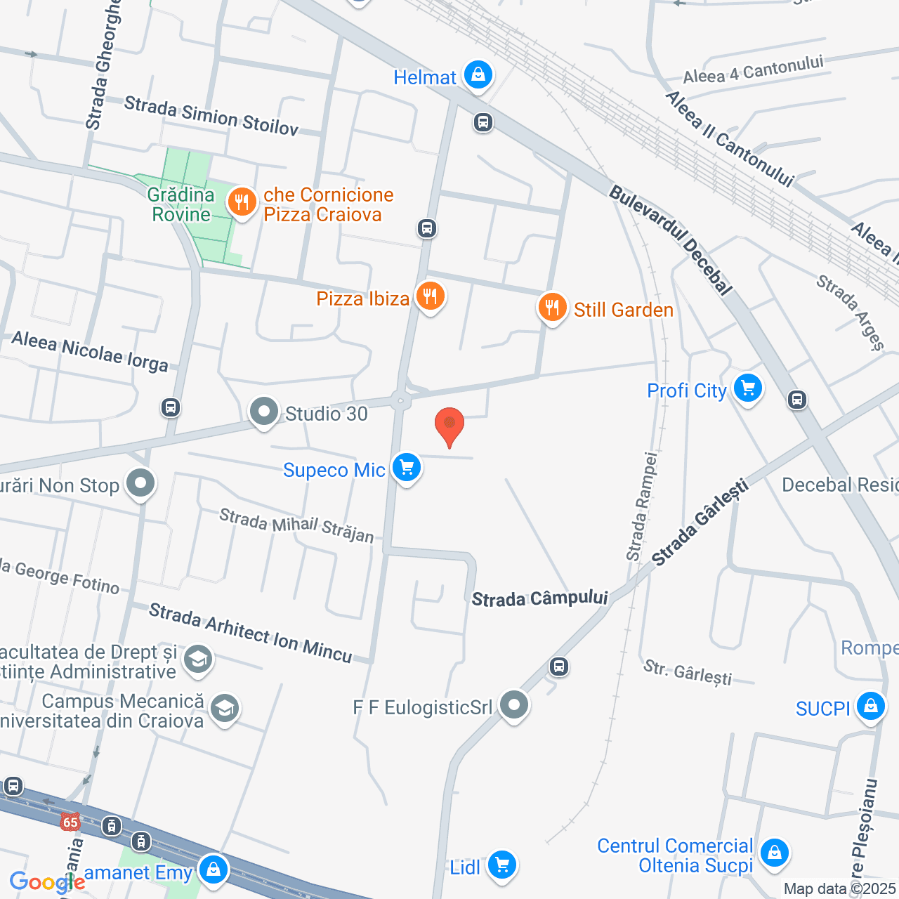 Poza harta streetview, zoom 16, adresa Craiova, str. Traian Lalescu, nr. 17, , judetul