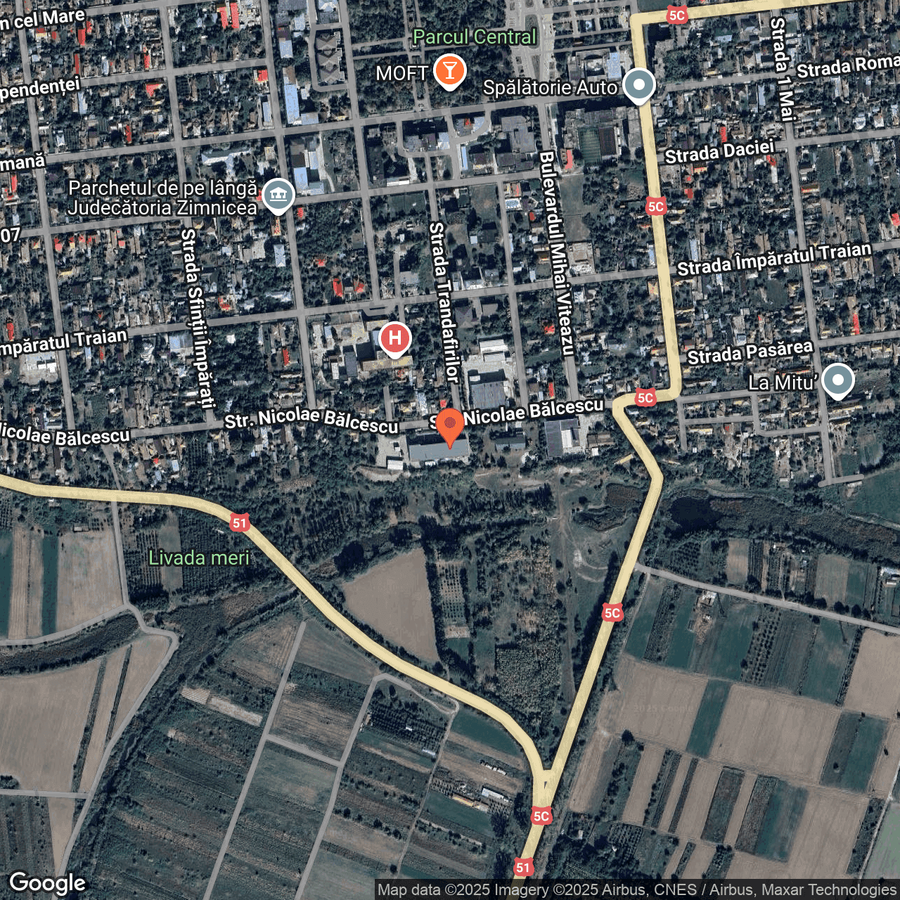 Poza harta hybrid, zoom 16, adresa Zimnicea Teleorman, , judetul