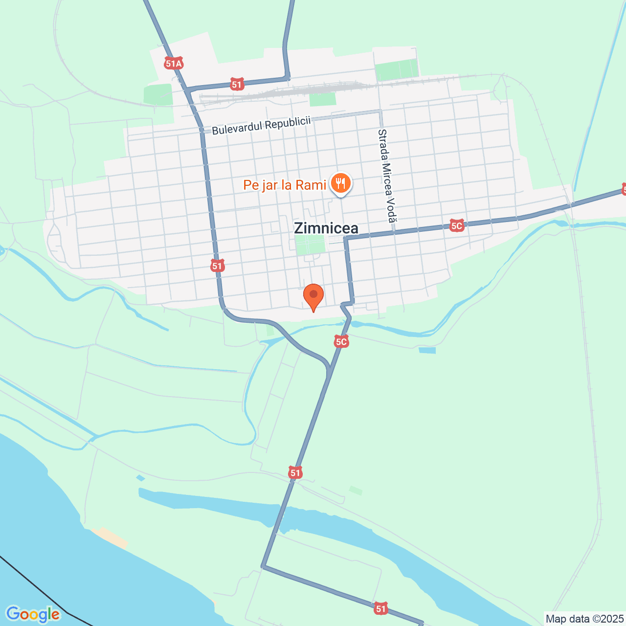 Poza harta streetview, zoom 14, adresa Zimnicea Teleorman, , judetul