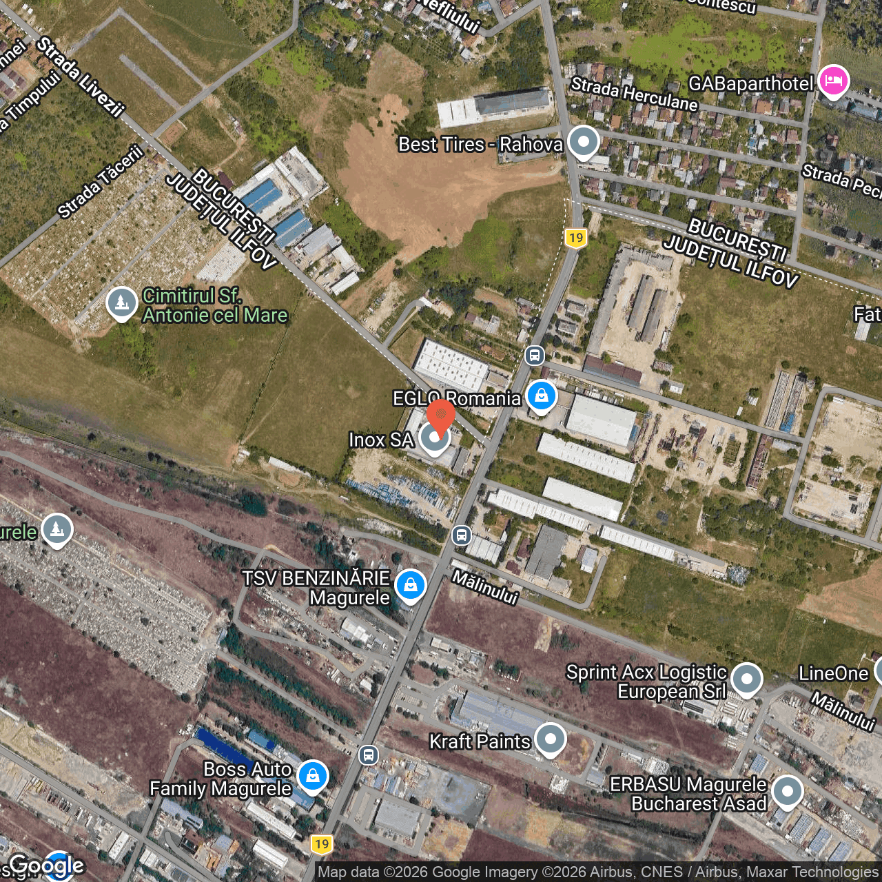 Poza harta hybrid, zoom 16, adresa Magurele, str.Atomistilor nr.12, jud.Ilfov, , judetul