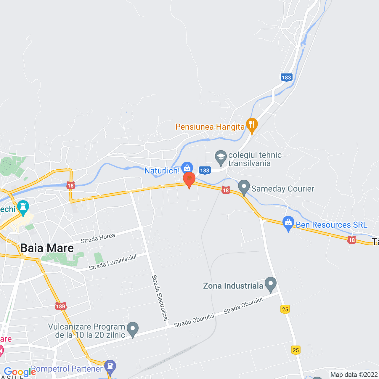 Poza harta streetview, zoom 14, adresa Baia Mare, judetul Maramures