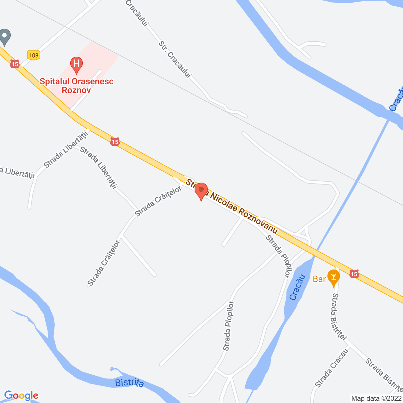 Poza harta streetview, zoom 16, adresa Nicolae Roznovanu 1, Roznov, judetul Neamt