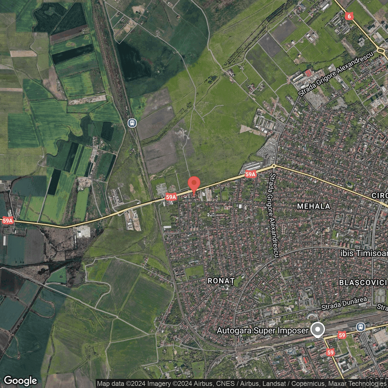 Poza harta hybrid, zoom 14, adresa TIMISOARA, strada Ovidiu Balea nr. 39, , judetul
