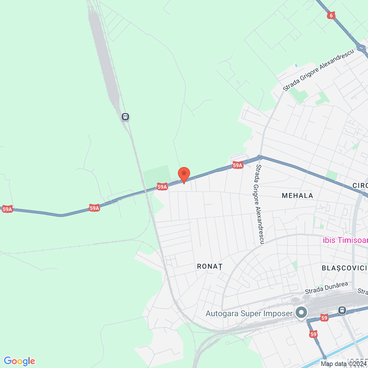 Poza harta streetview, zoom 14, adresa TIMISOARA, strada Ovidiu Balea nr. 39, , judetul